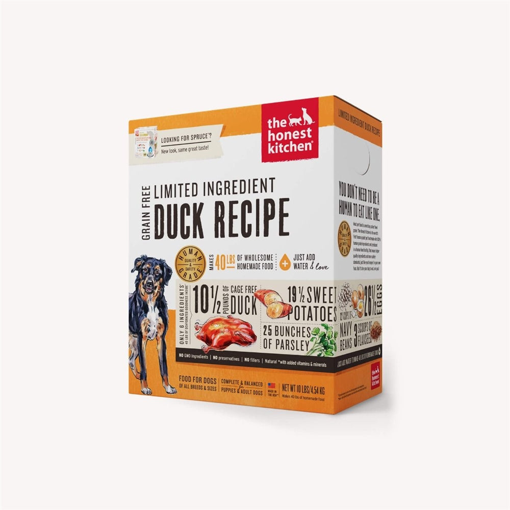 The Honest Kitchen Grain Free Spruce Lid Duck Sweet Potato 10 Bs