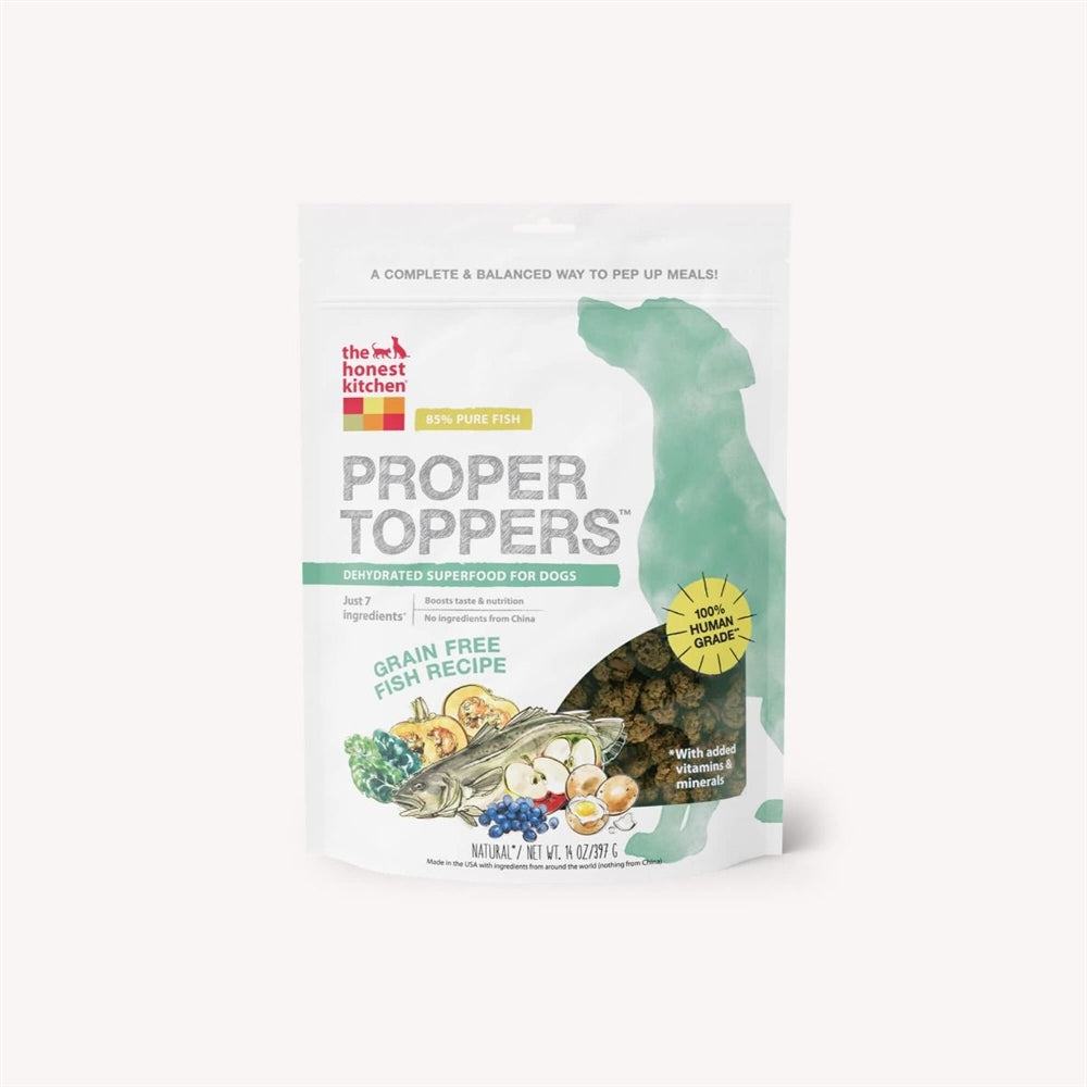 The Honest Kitchen Dog Proper Topper Grain Free Fish 14 oz.