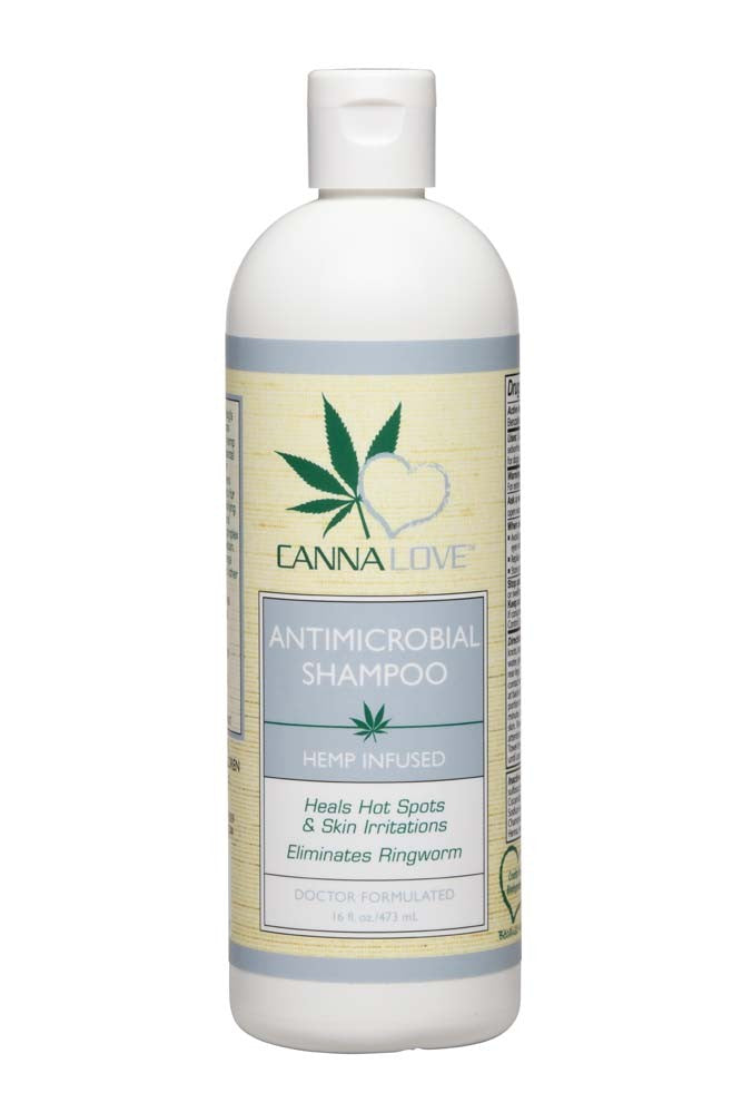 CannaLove Antimicrobial Hemp Infused Dog Shampoo 1ea/16 fl oz