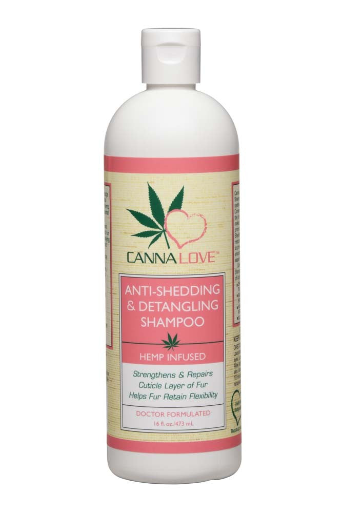 CannaLove Anti-Shedding & Detangling Hemp Infused Dog Shampoo 1ea/16 fl oz