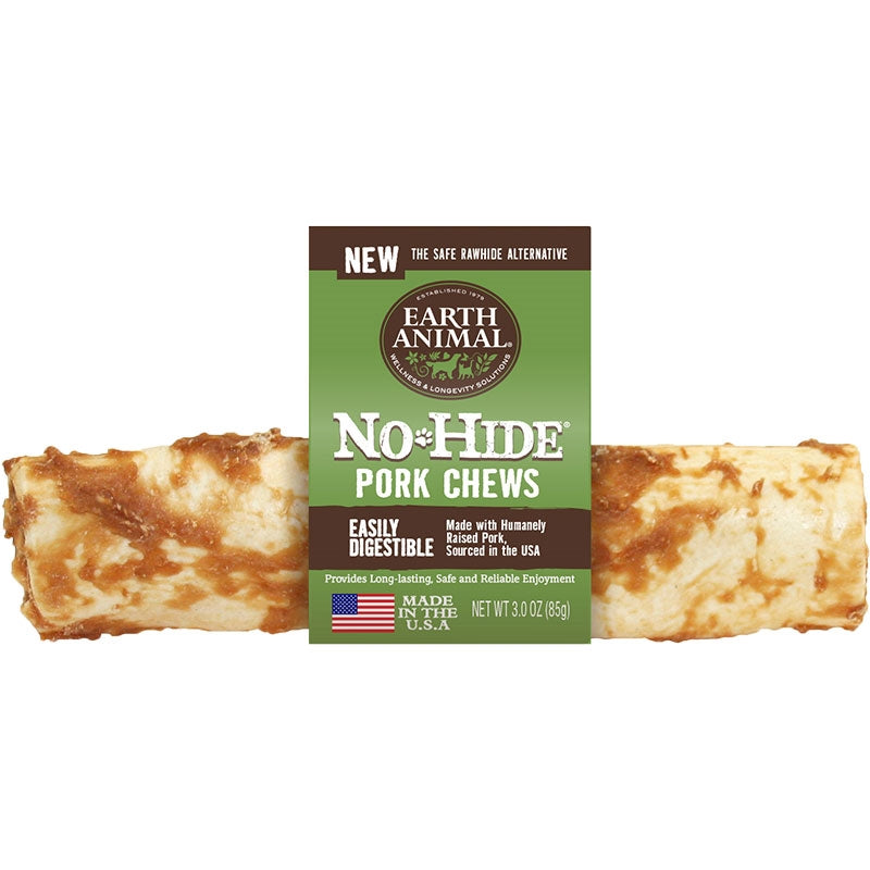 Earth Animal Dog No-Hide Pork 7 Inches (Case Of 24)