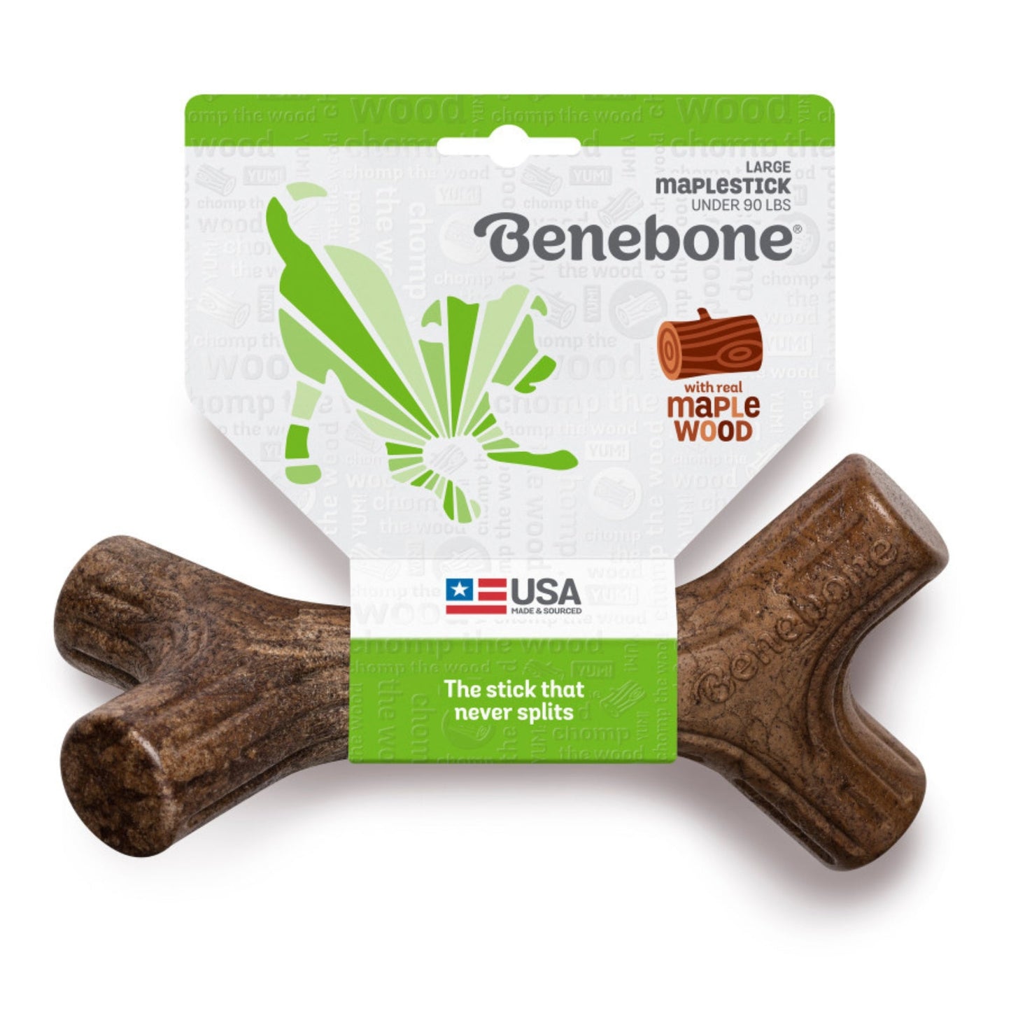 Benebone Maplestick Durable Dog Chew Toy 1ea/LG