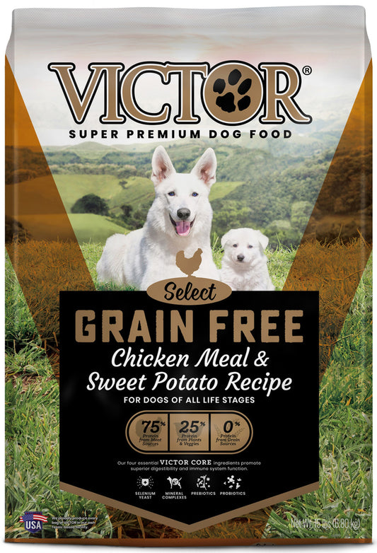 Victor Super Premium Dog Food Select Grain Free Dry Dog Food Chicken 1ea/15 lb