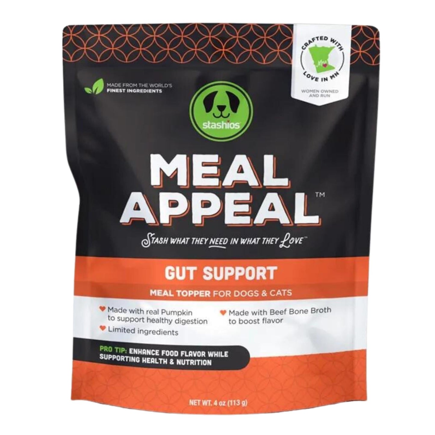 Stashios Dog & Cat Meal Appeal Gut Support 4oz.