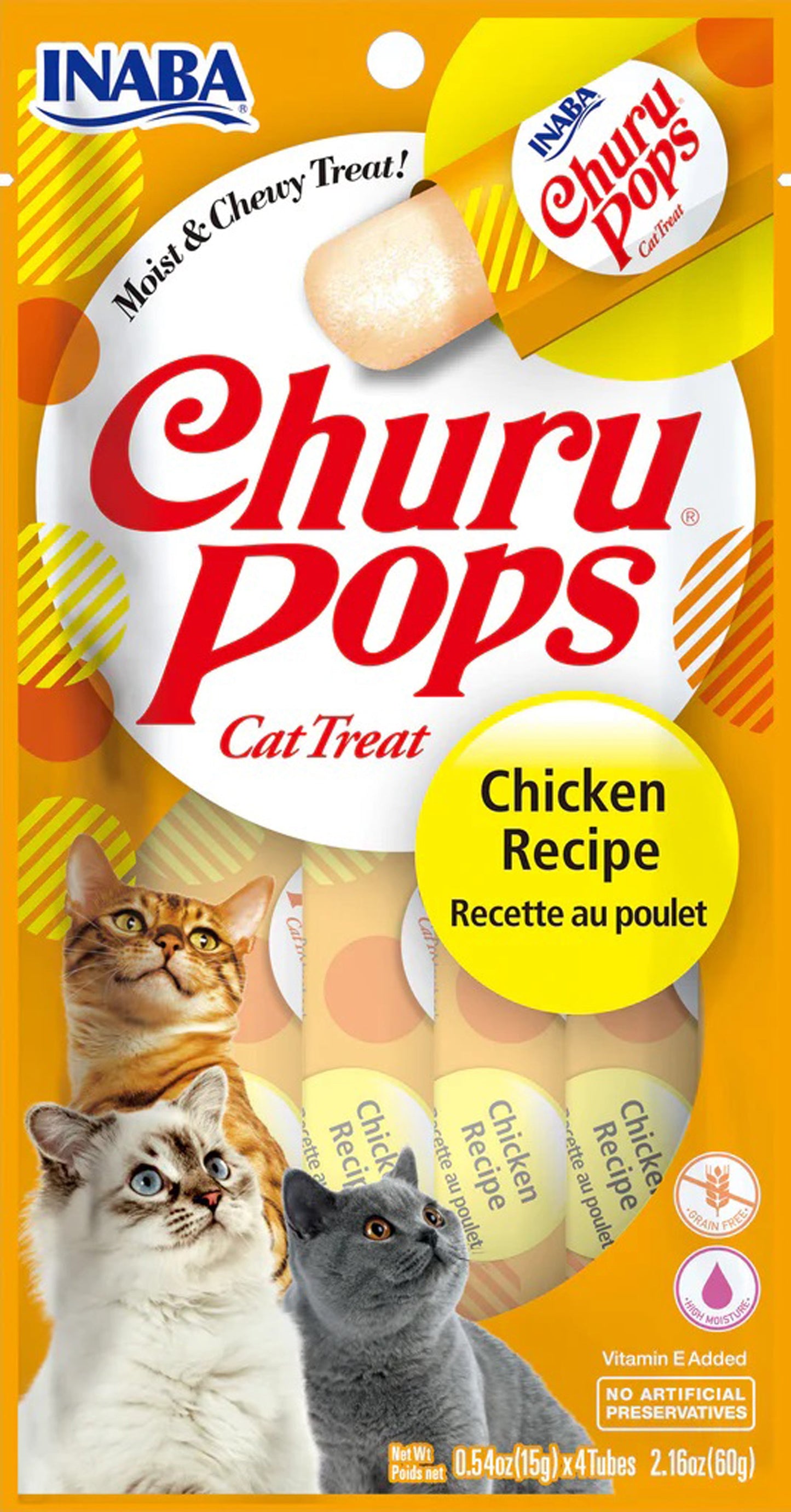 Inaba Cat Churu Pop Chicken 6Ct /2.16Oz