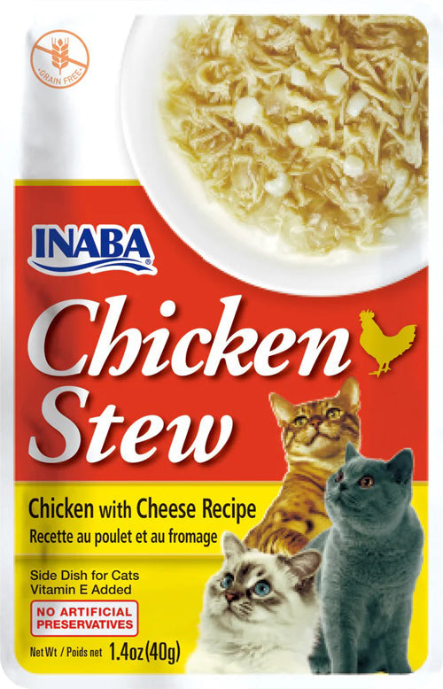 Inaba Cat Stew Chicken Cheese 1.04oz (6 Count)