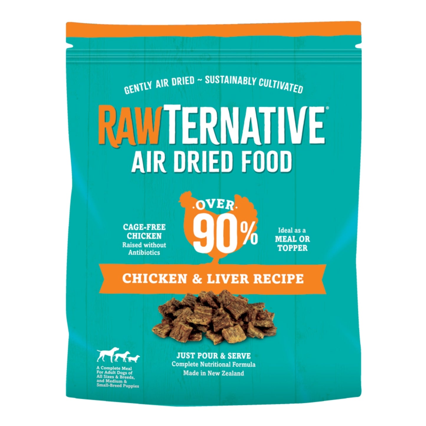 Grandma Mae's Country Naturals RawTernative Air Dried Dry Dog Food Chicken & Liver 1ea/3 lb