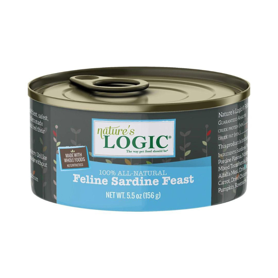 Natures Logic Cat Grain Free Sardine 5.5oz. (Case of 24)