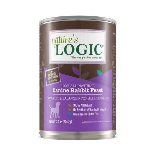 Natures Logic Dog Rabbit 13.2oz. (Case of 12)