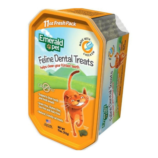 Emerald Pet Feline Dental Cat Treats Chicken 11oz