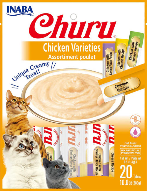 Inaba Cat Churu Chicken 20Ct/5Z Variety Bag