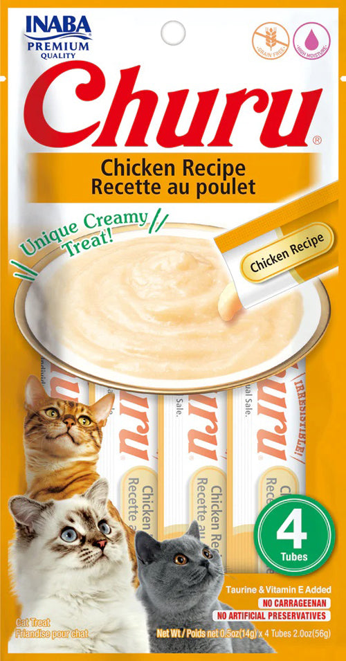 Inaba Cat Churu Puree Chicken 0 .52Oz/6Ct