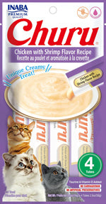 Inaba Cat Churu Puree Chicken Shrimp 0.52Oz/6Ct