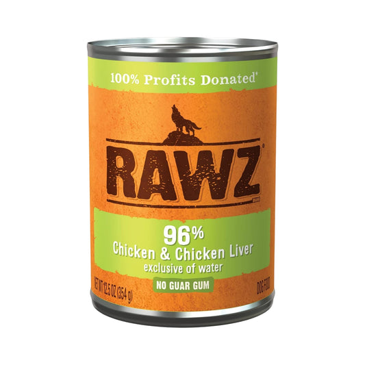 Rawz Dog 96% Chicken Liver 12.5oz. Pate (Case of 12)