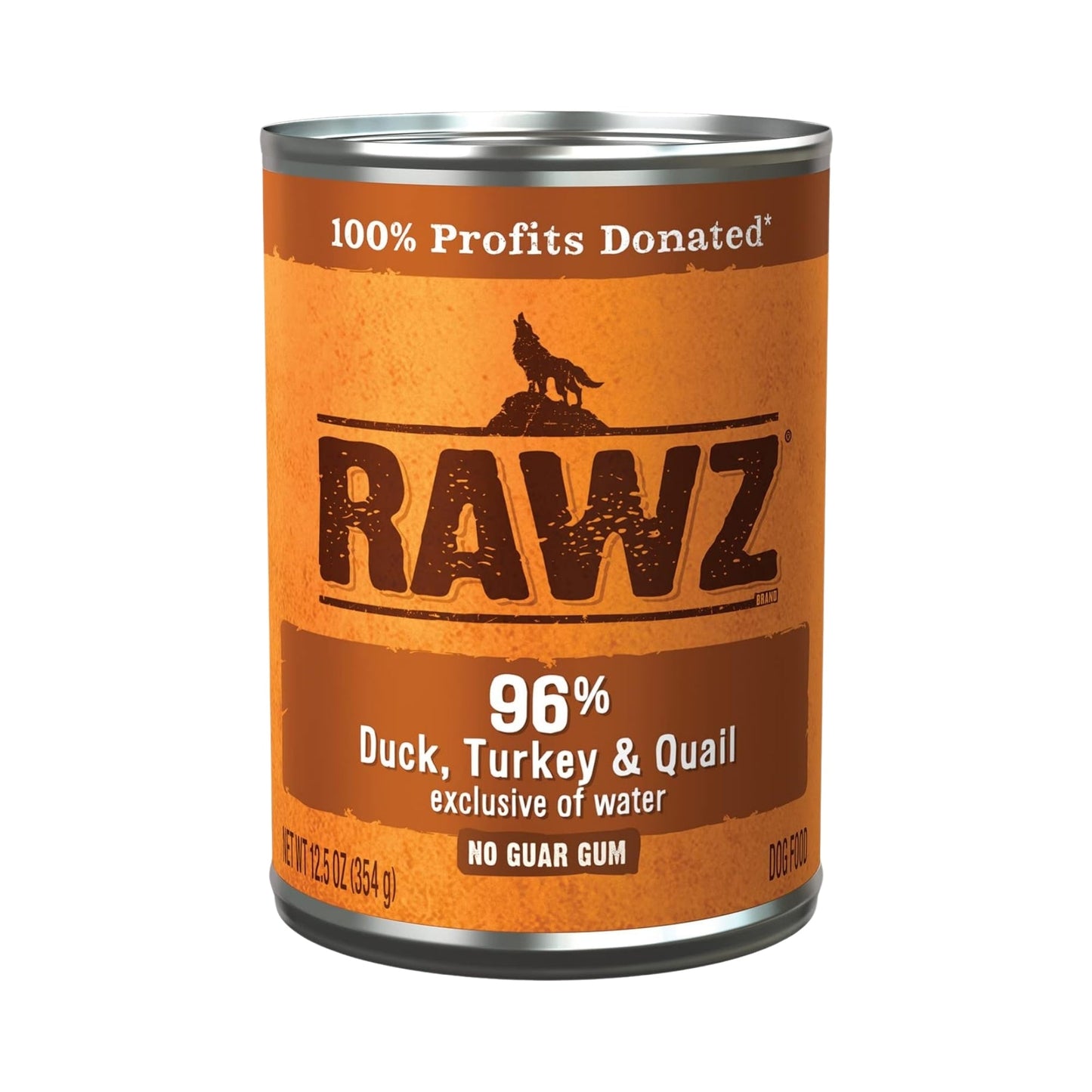 Rawz Dog 96% Duck Turkey Quail 12. 5oz. Pate (Case of 12)