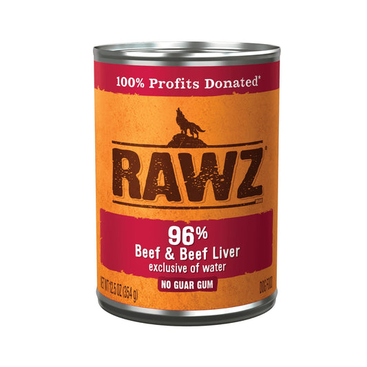 Rawz Dog 96% Beef Liver 12.5oz.Pate (Case of 12)