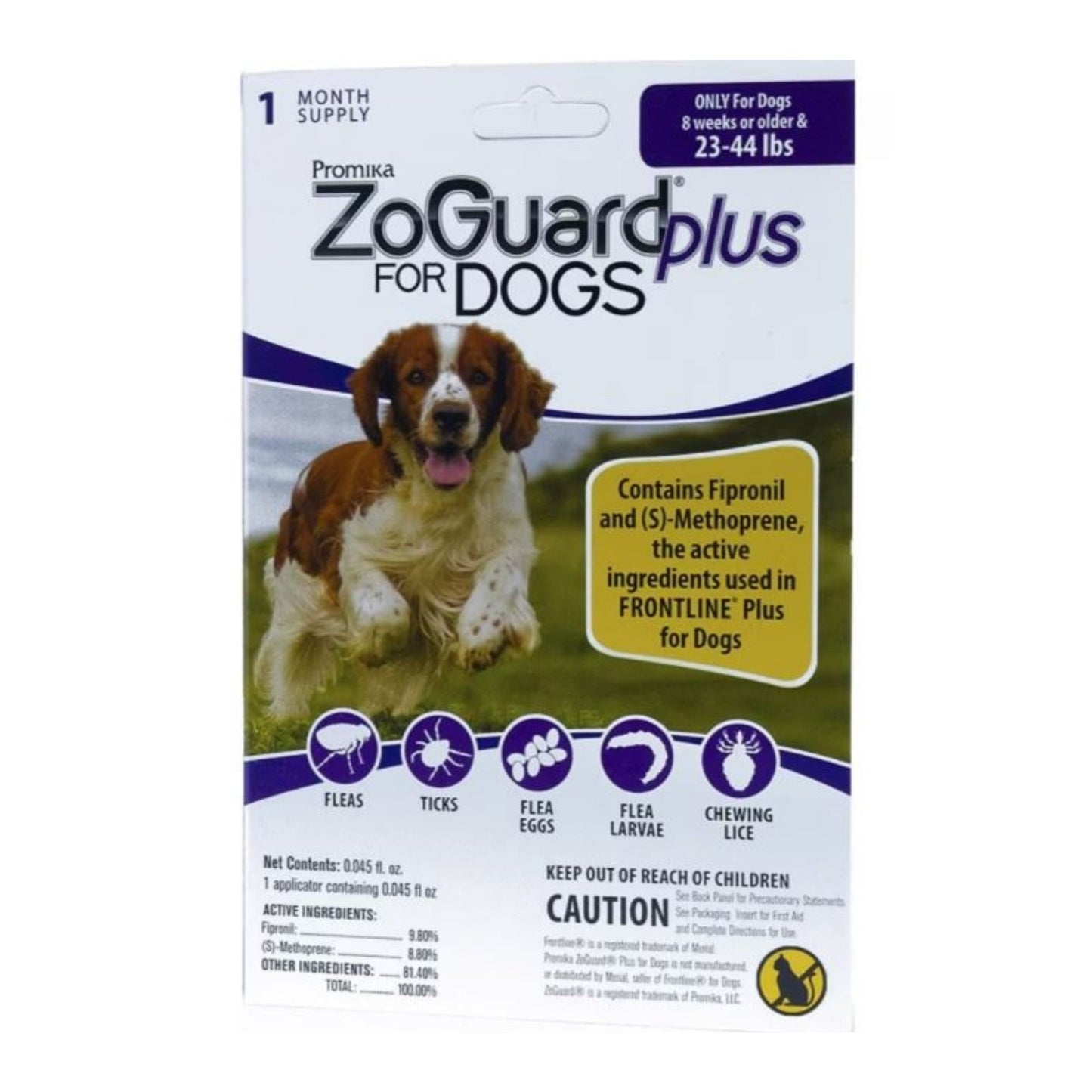 Zoguard Plus Spot-On Singles For Dogs 23-44 Lb-1 Pk