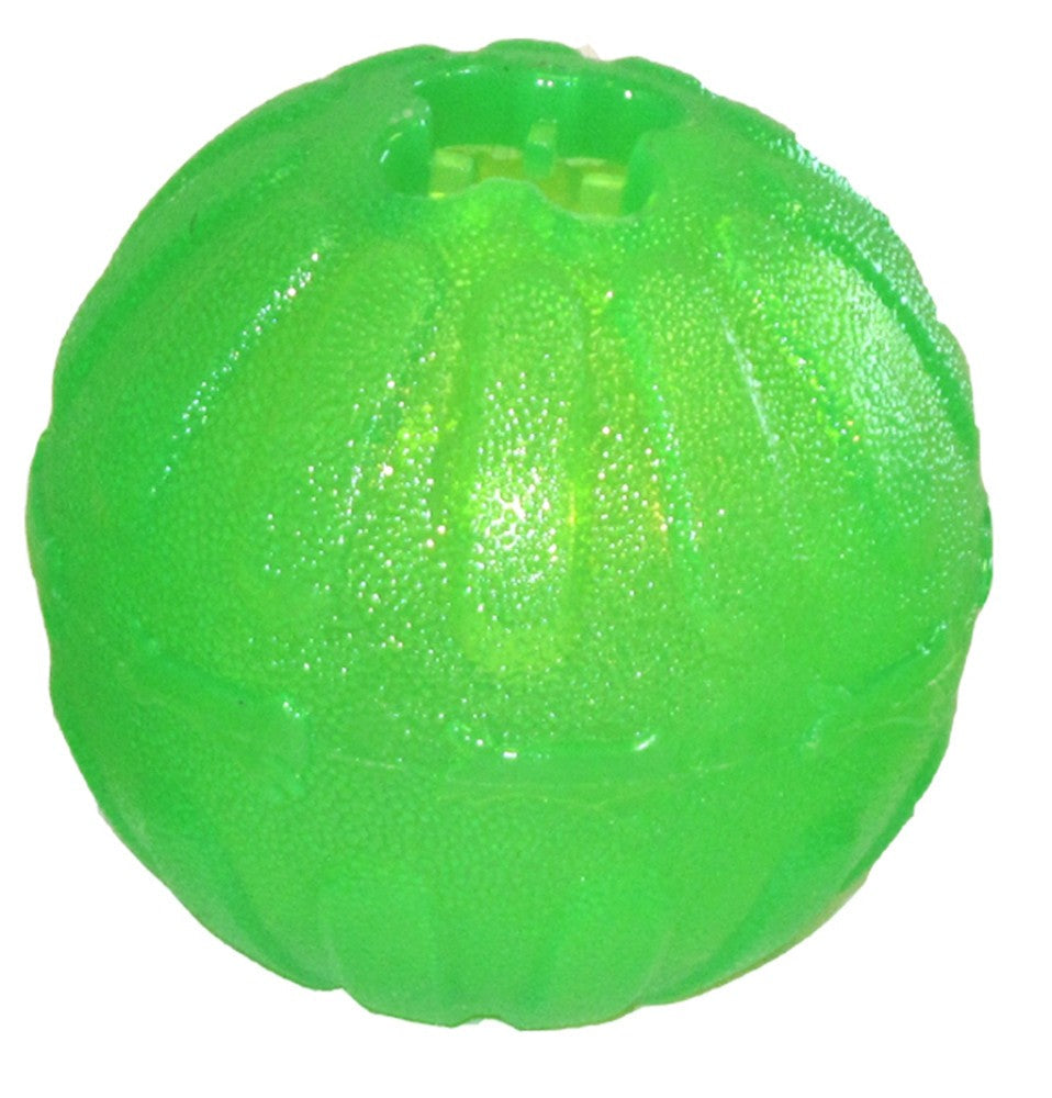 Starmark Fun Ball Dog Toy Green 1ea/LG, 4 in