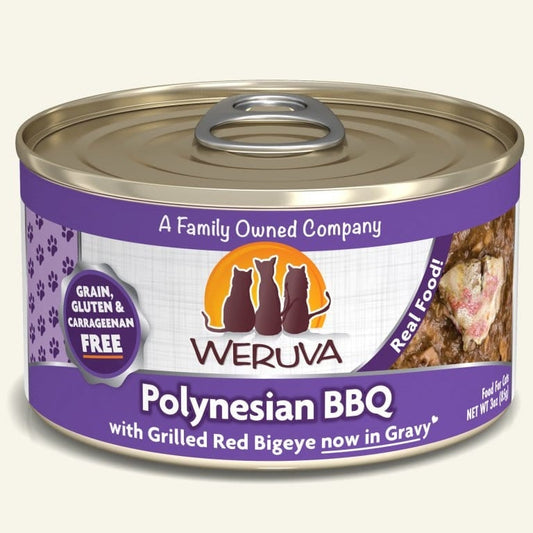 Weruva Cat Polynesian BBQ with Grilled Red Bigeye in Gravy 3oz. (Case of 24)