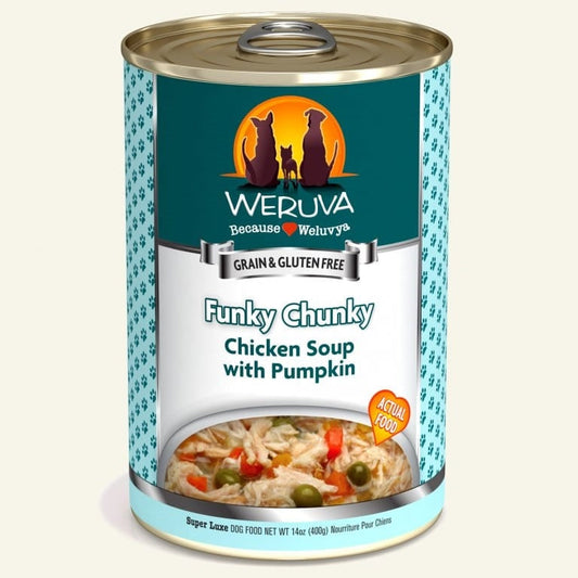 Weruva Dog Funky Chunky Chicken Soup With Pumpkin 14oz. (Case of 12)