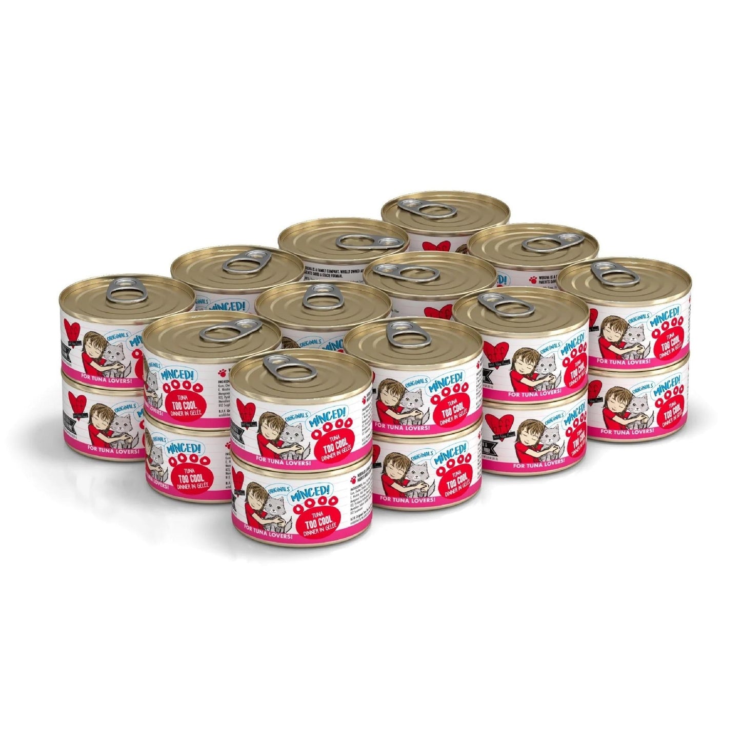 BFF Cat Originals Tuna Too Cool Tuna Dinner in Gele 5.5oz. (Case of 24)