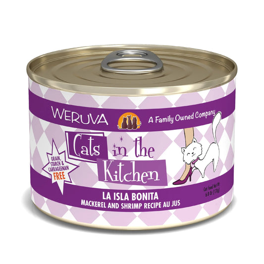 Cats In The Kitchen La Isla Bonita Mackerel and Shrimp Recipe 6oz. (Case of 24)