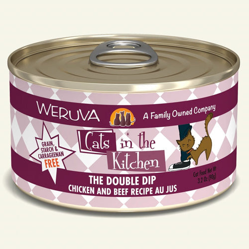 Cats In The Kitchen The Double Dip 6oz. Chicken and Beef Recipe (Case of 24)