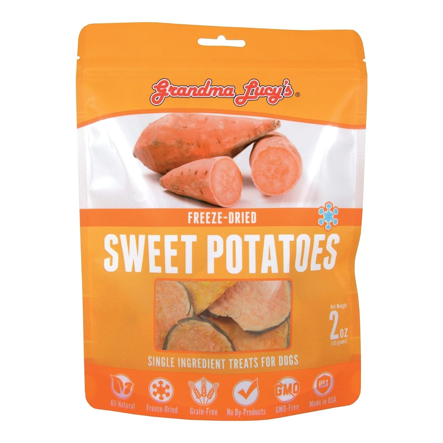 Grandma Lucys Dog Freeze Dried Sweet Potato Treat 2 oz.