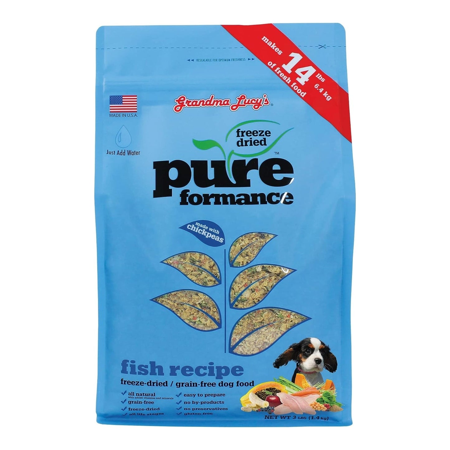 Grandma Lucys Dog Pure Grain Free Fish Chickpea 3 Lbs.