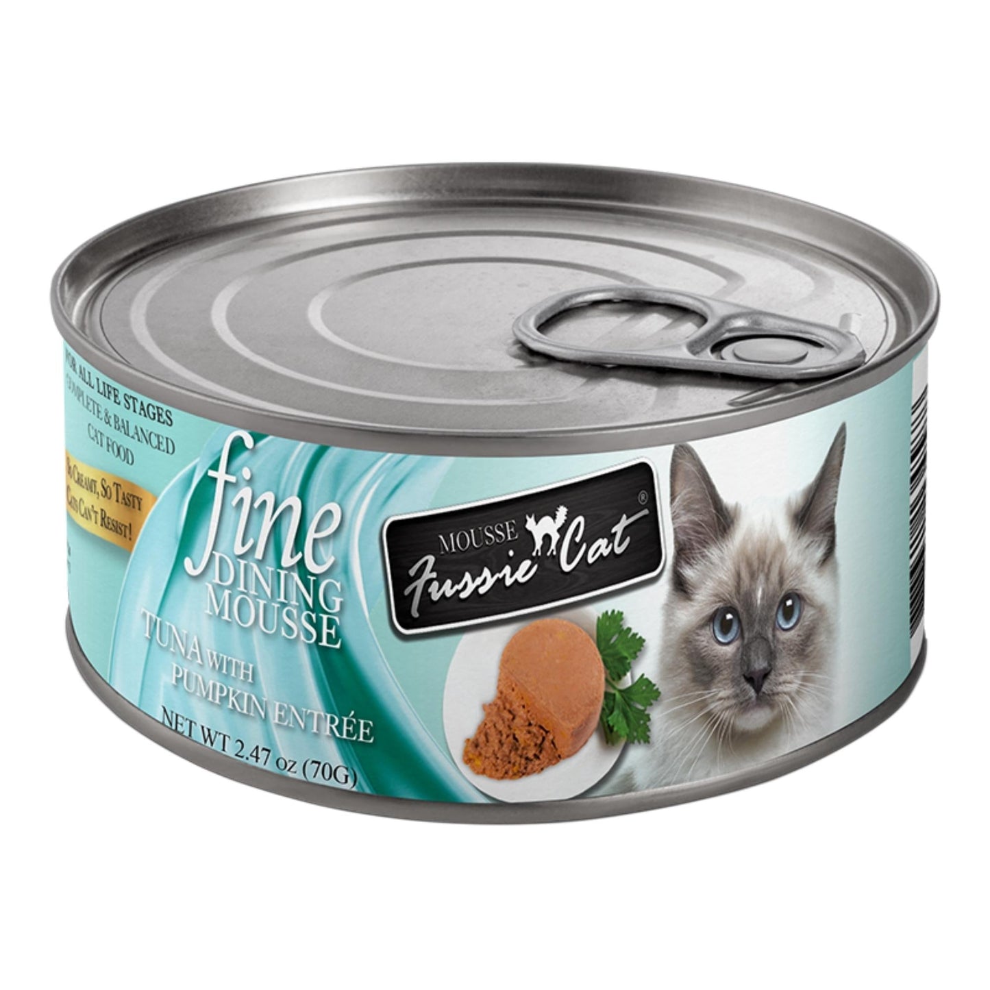 Fussie Cat Fine Dining Mousse Tuna with Pumpkin 2.47oz. (Case of 24)