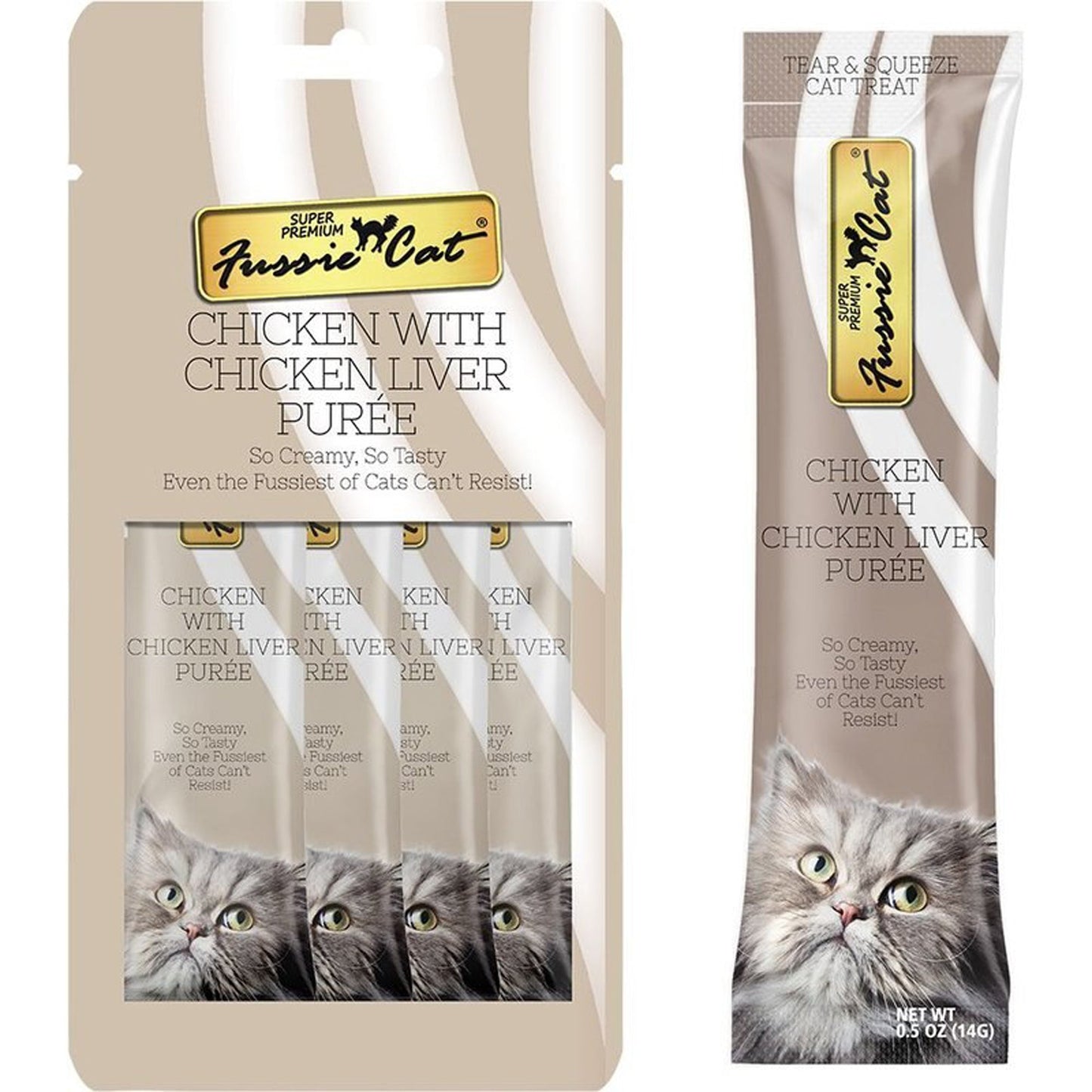 Fussie Cat Puree Chicken Wl Liver 2oz/18count