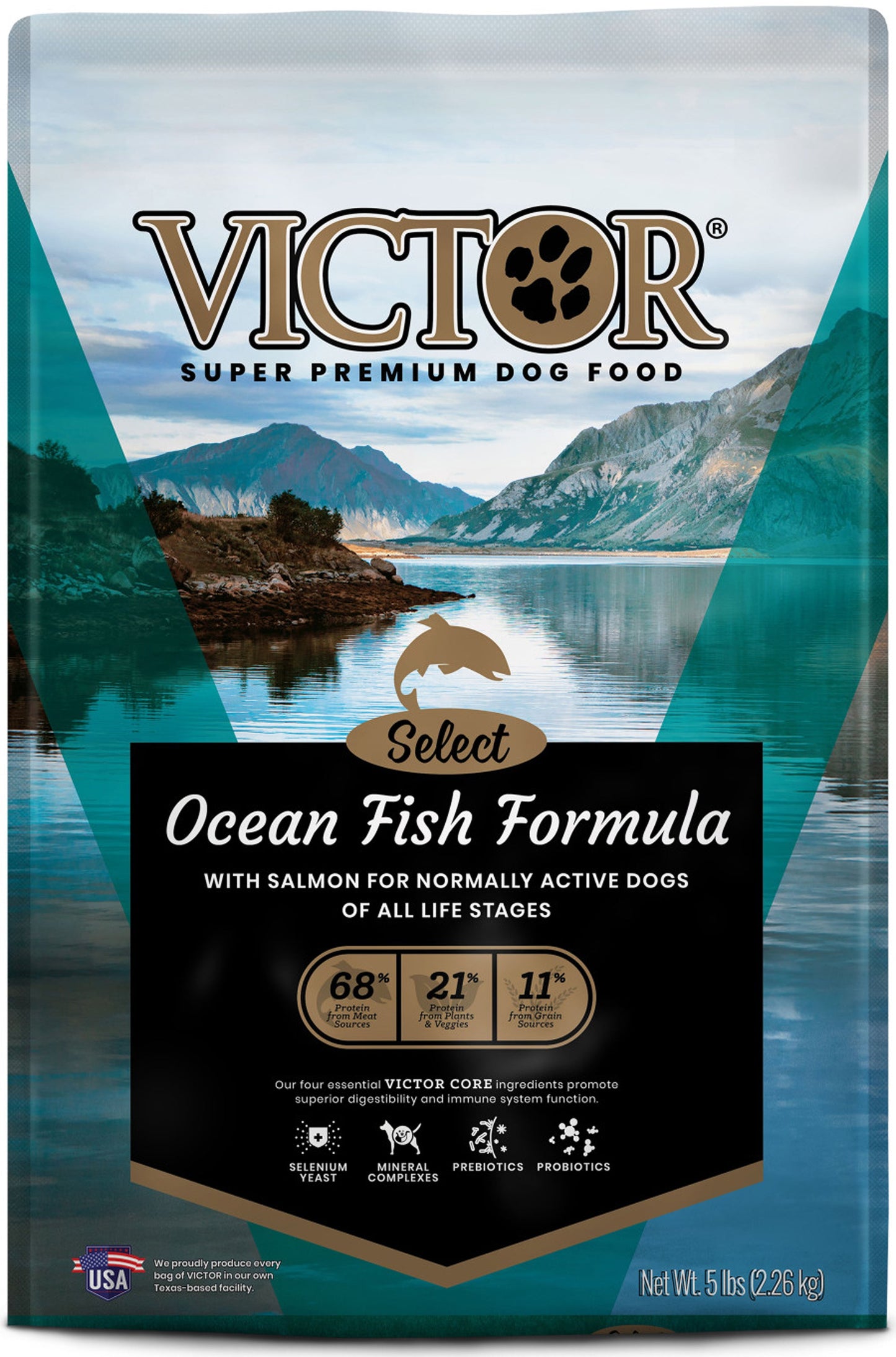 Victor Super Premium Dog Food Select Dry Dog Food Ocean Fish 1ea/5 lb