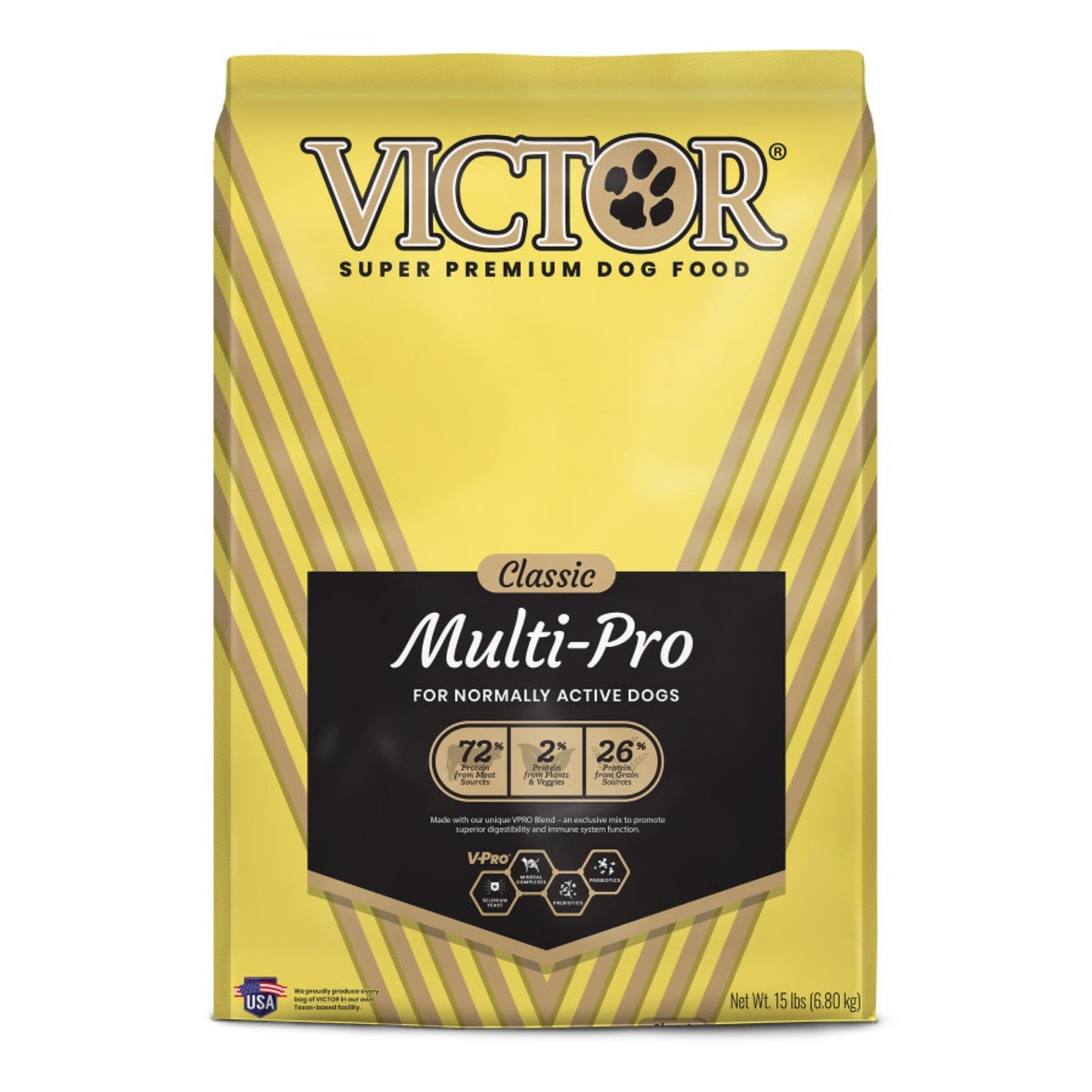 Victor Super Premium Dog Food Classic Multi Pro Dry Dog Food Beef, 1ea/15 lb