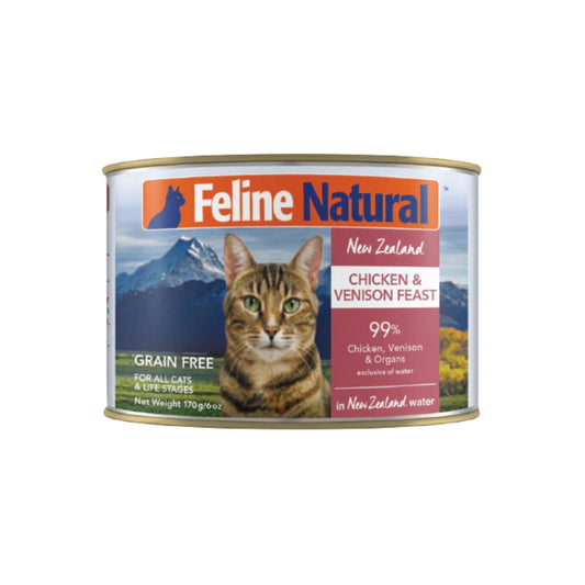 Feline Natural Canned Chicken Venison 6oz. (Case of 12)