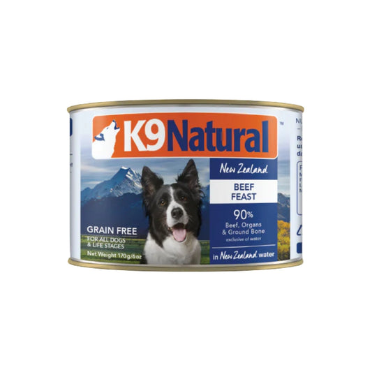 K9 Natural Canned Beef Feast 6oz. (Case of 12)