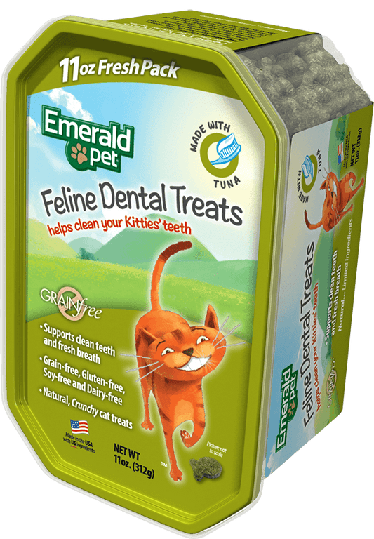 Emerald Pet Feline Dental Cat Treats Tuna 11oz