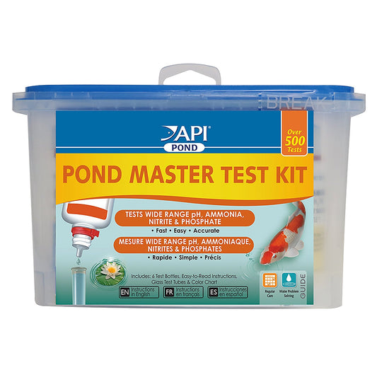 API Pond Master Test Kit Tests Wide Range pH, Ammonia, Nitrite and Phosphate
