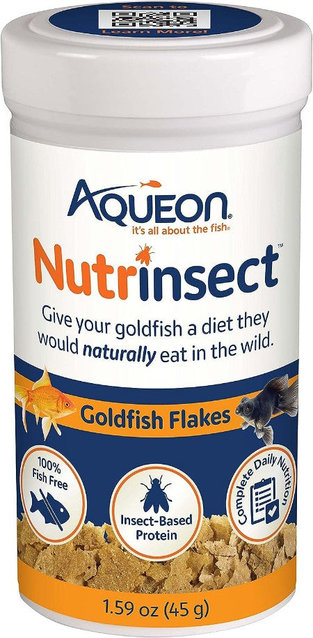Aqueon Nutrinsect Goldfish Flakes