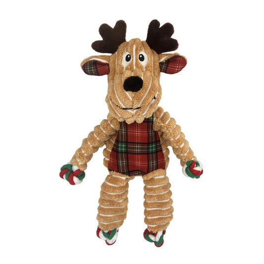 KONG Holiday Floppy Knots Reindeer Dog Toy 1ea/SM/MD