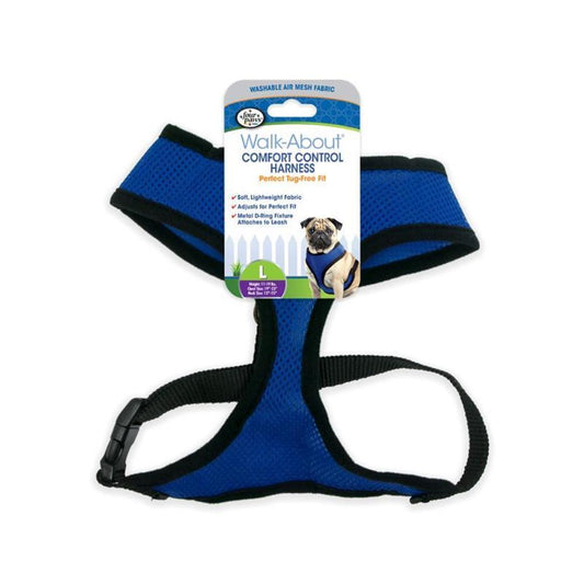 Four Paws Comfort Control Harness Blue
