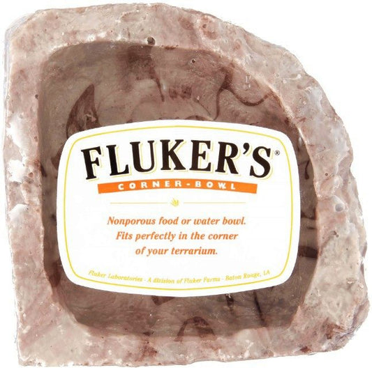 Flukers Corner Bowl Reptile Food or Water Bowl