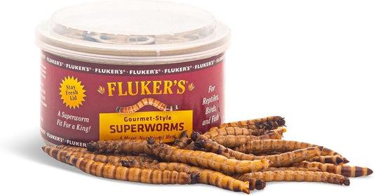 Flukers Gourmet Canned Superworms for Reptiles