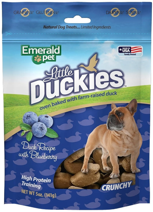 Emerald Pet Little Duckies Dog Treats with Duck and Blueberry