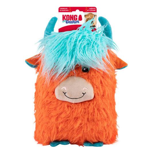 KONG Comfort Highland Cow Dog Toy Assorted, 1ea/XL