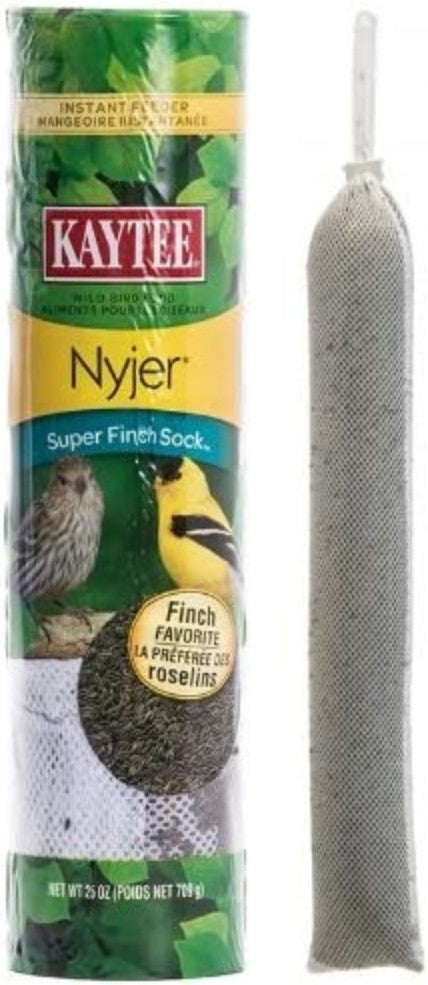 Kaytee Nyjer Super Finch Sock Instant Feeder with Wild Bird Food