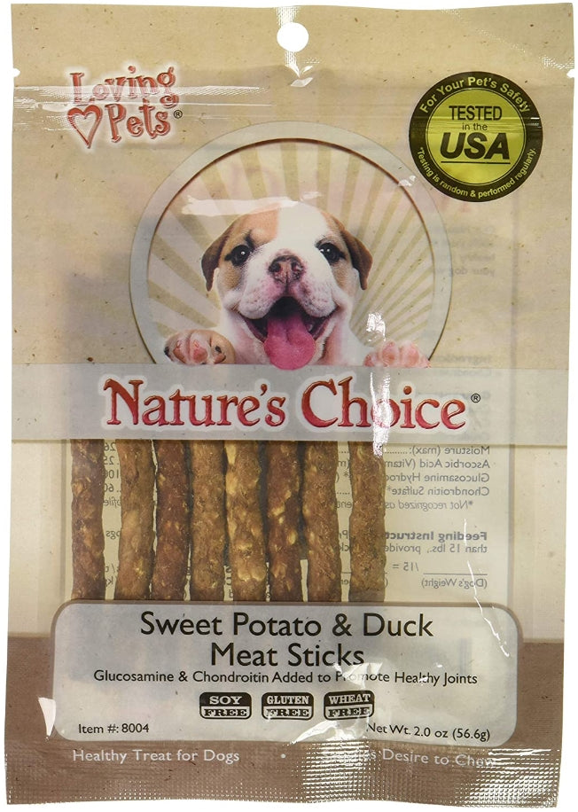 Loving Pets Natures Choice Sweet Potato and Duck Meat Sticks