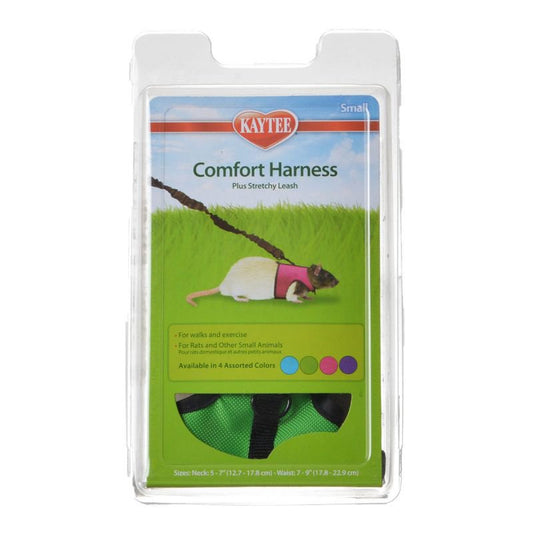 Kaytee Comfort Harness Plus Stretchy Leash Assorted Colors