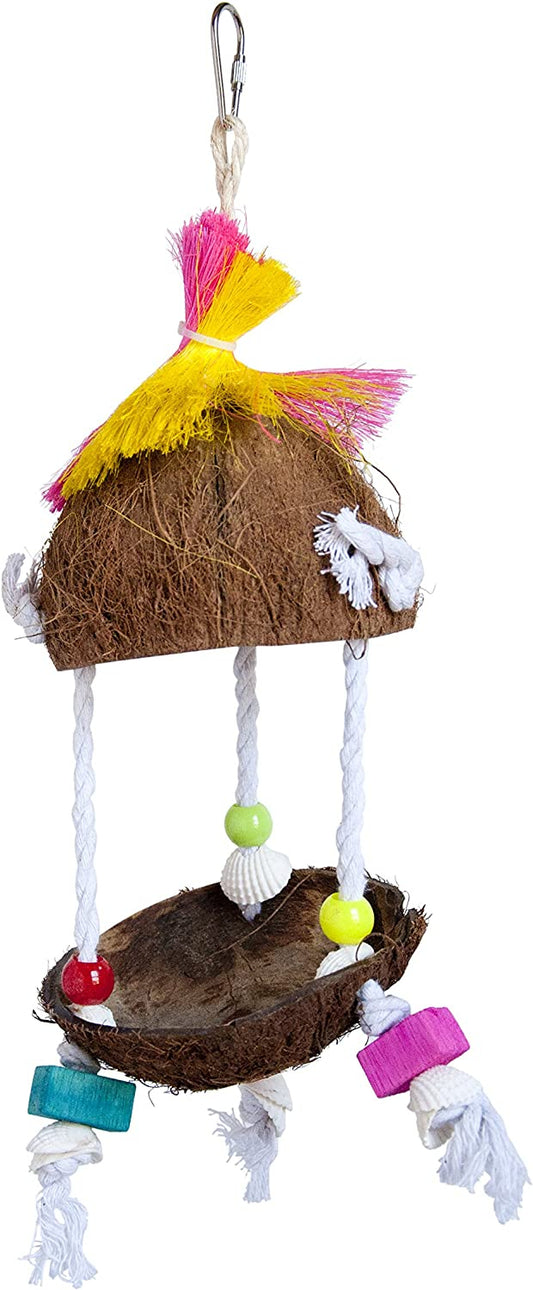 Prevue Tropical Teasers Tiki Hut Bird Toy