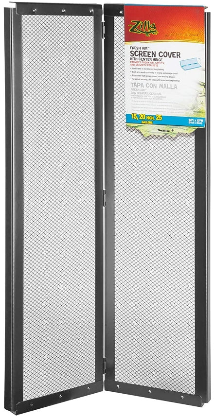 Zilla Fresh Air Screen Cover with Center Hinge 24 x 12 Inch