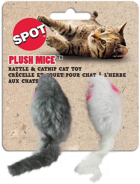 Spot Plush Mice Rattle and Catnip Cat Toy